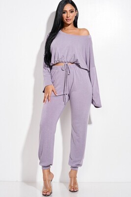 Tie Front Slouchy Set