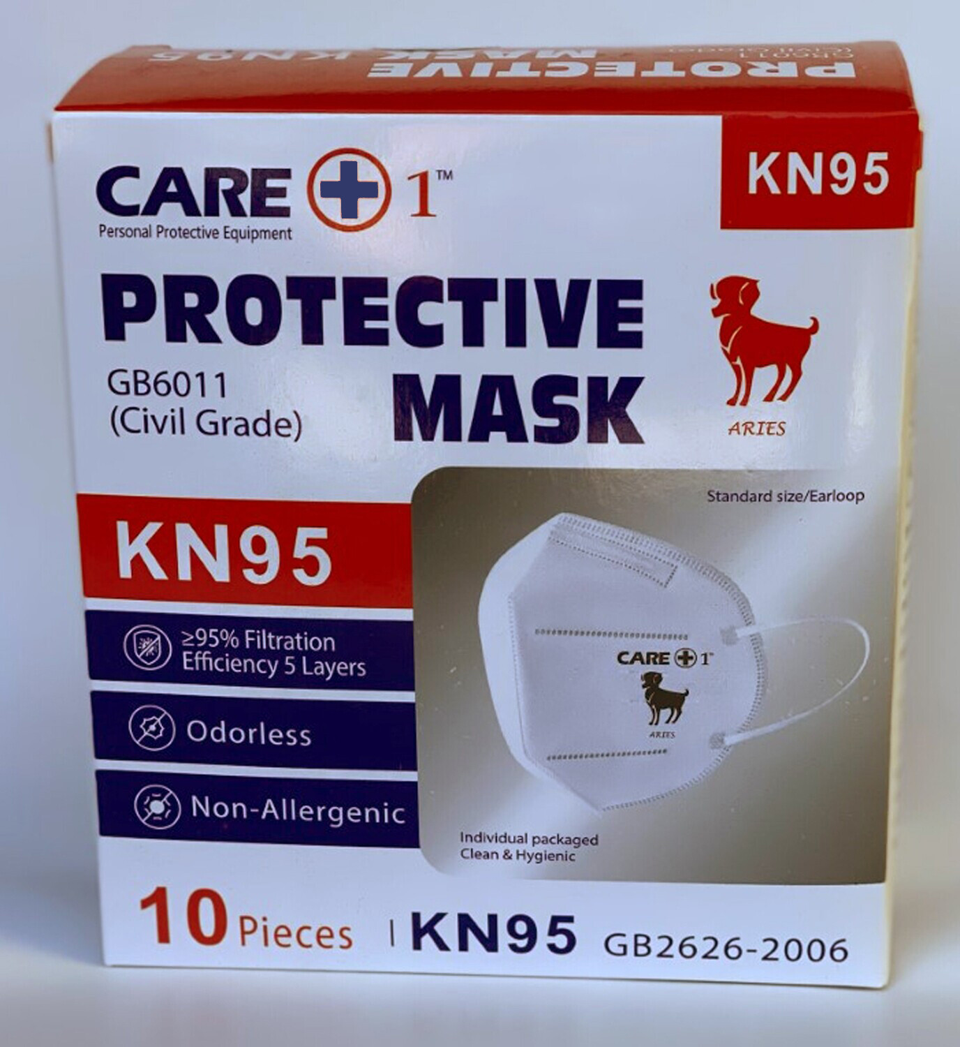 KN95 Face Mask ARIES 3/21-4/20 (10pcs/Box)
