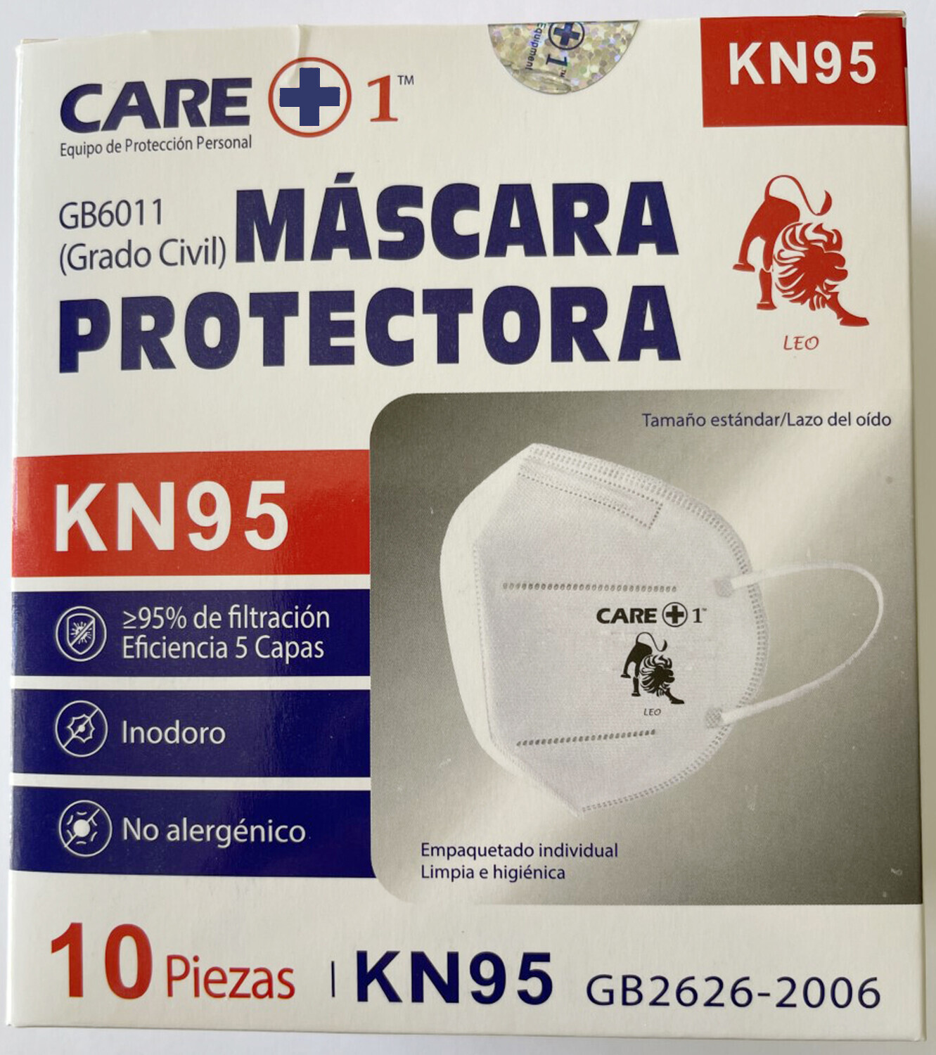 KN95 Face Mask LEO 7/23-8/21 (10pcs/Box)