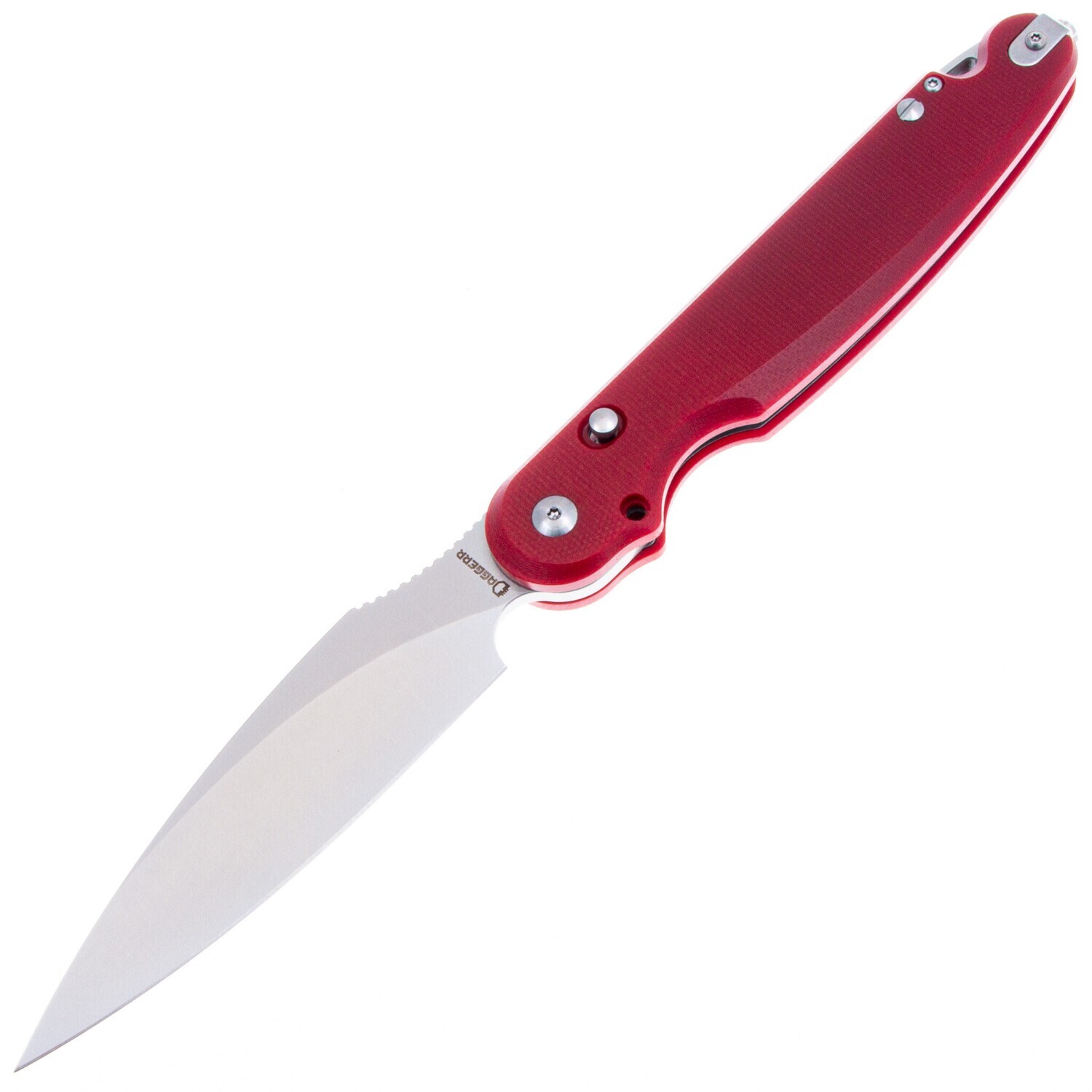 Daggerr Parrot knife Red micarta D2 SW