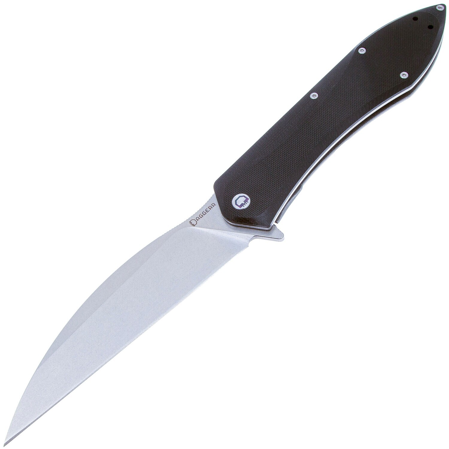 Daggerr Voron knife Black G10 D2