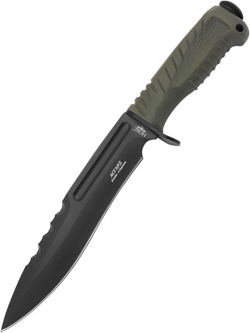 NOKS Asgard knife Green AUS8 BT