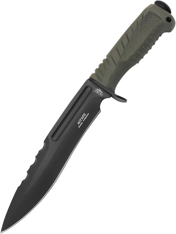 NOKS Asgard knife Green AUS8 BT