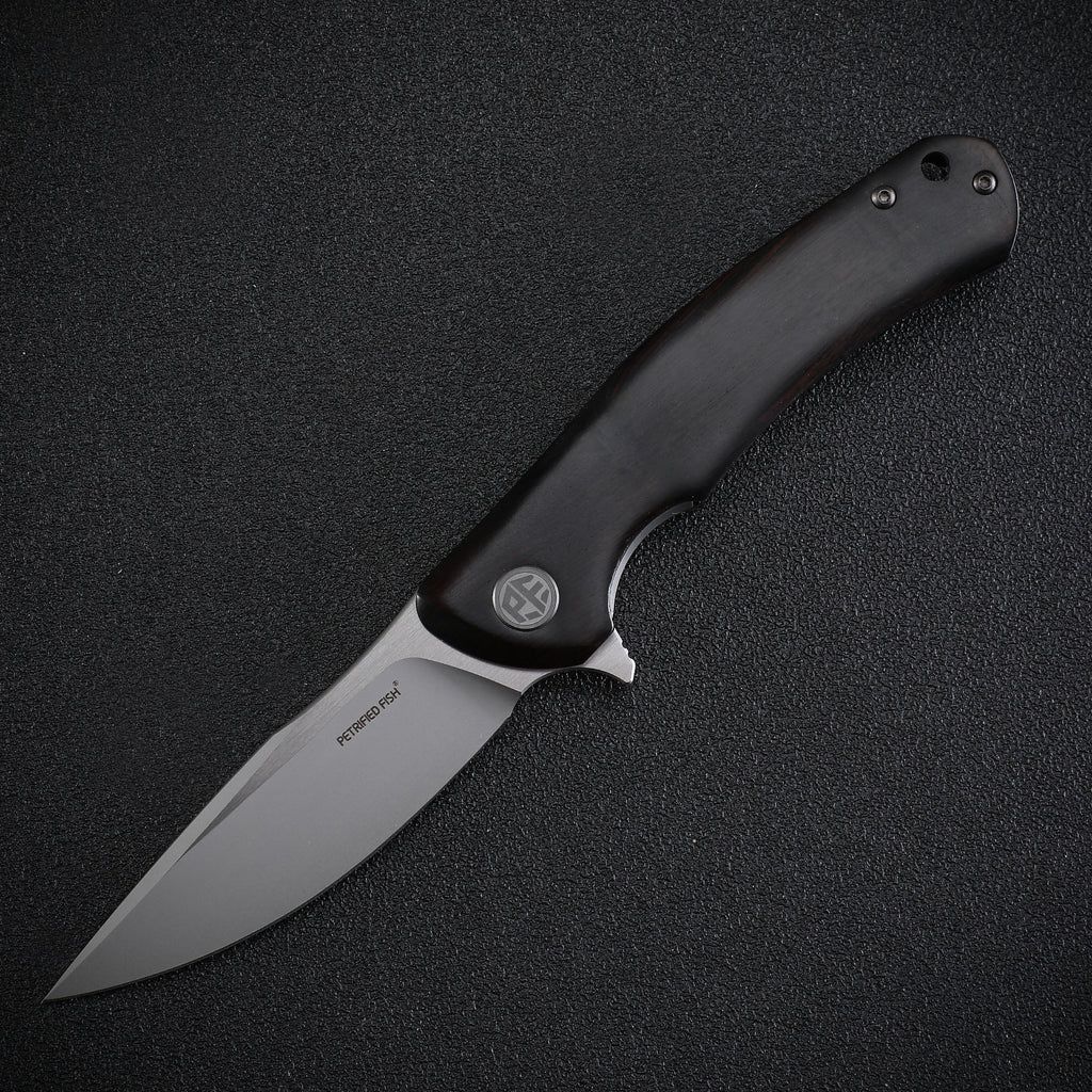 Petrified Fish Warrior Black G10 K110 Satin
