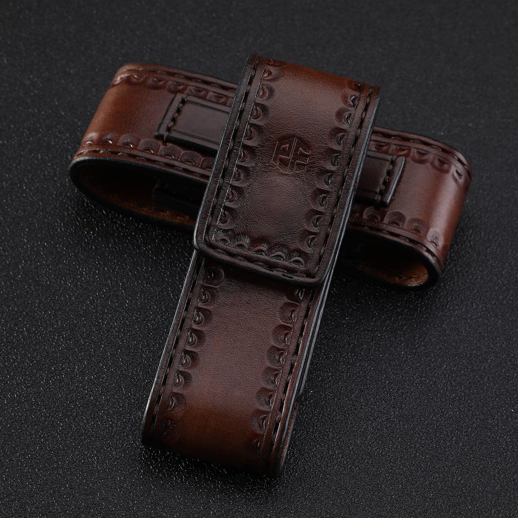 Petrified Fish Knife Leather sheath