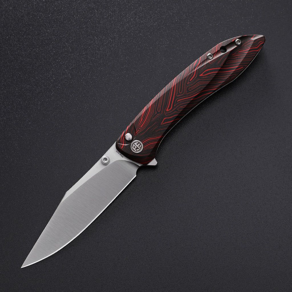 Petrified Fish Grow Red Damask pattern G10