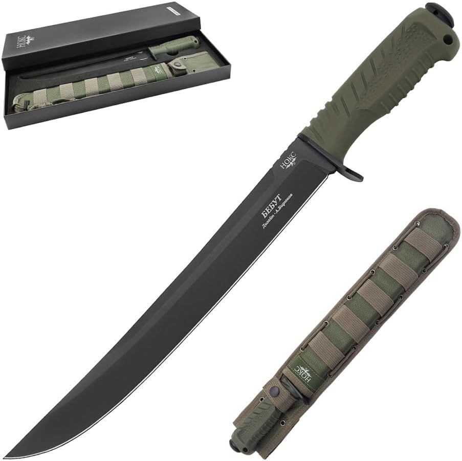 NOKS Bebut knife Green AUS8 BT