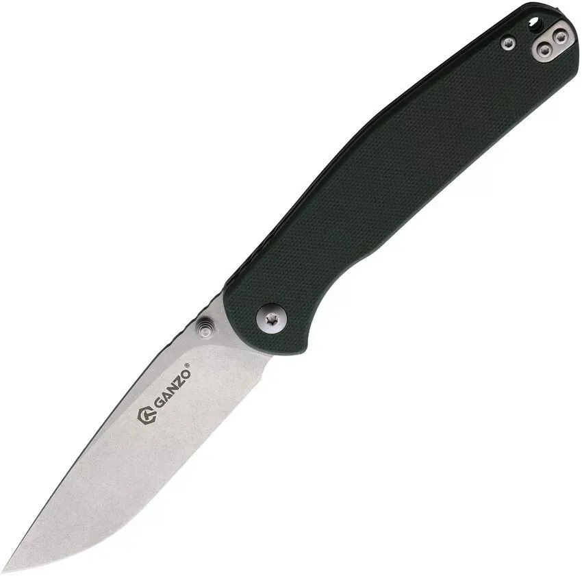 Ganzo G6804 folding knife Green G10