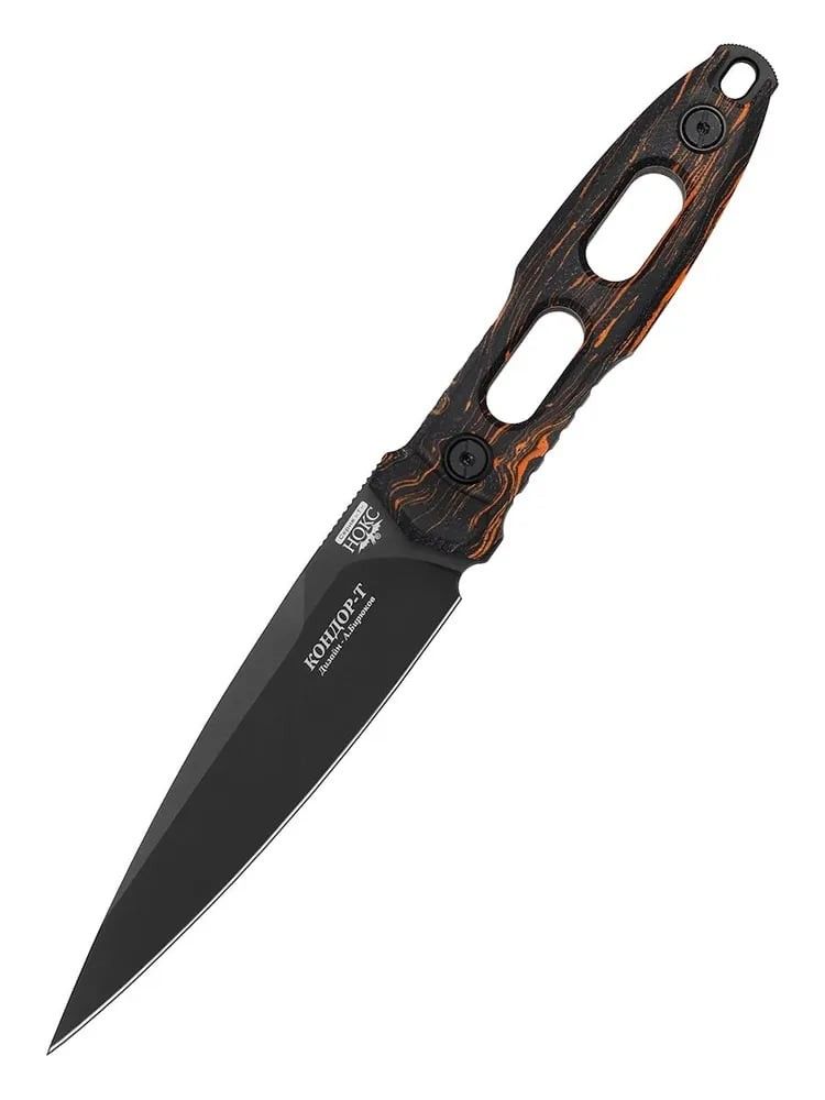NOKS Condor T knife G10 Black n Yellow D2 BT