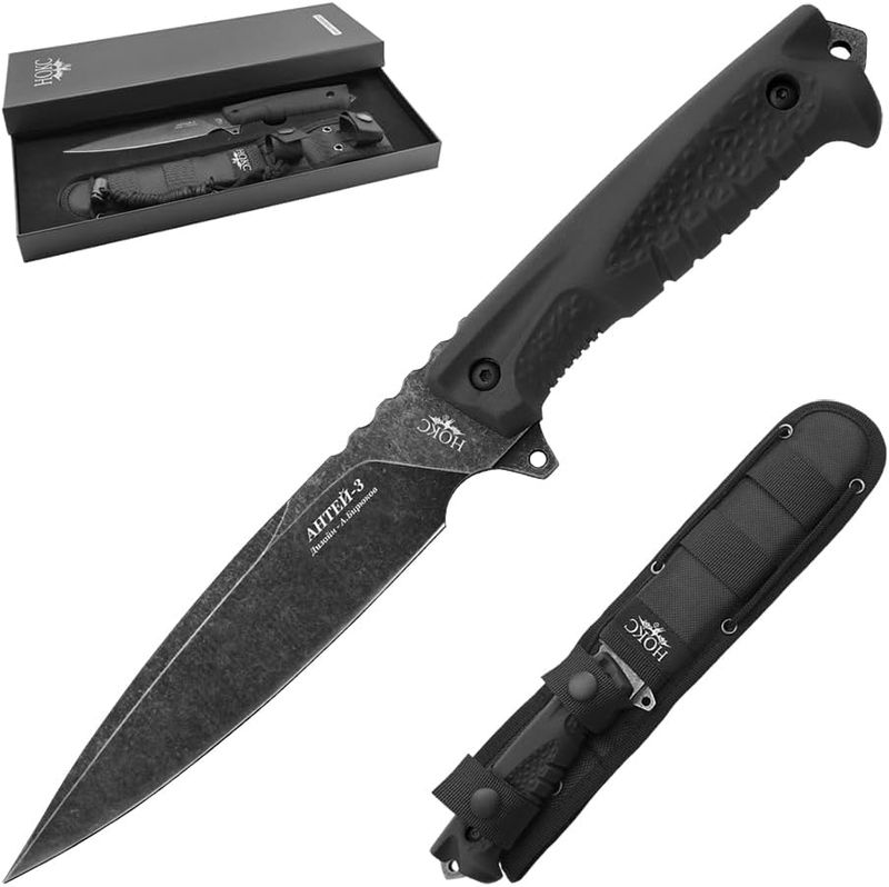 NOKS Antey-3 T knife All Black AUS8