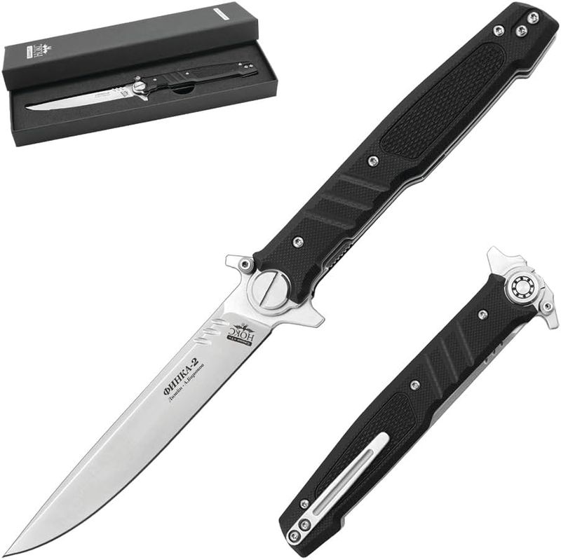 NOKS Finka-2 knife Black Nitro-V