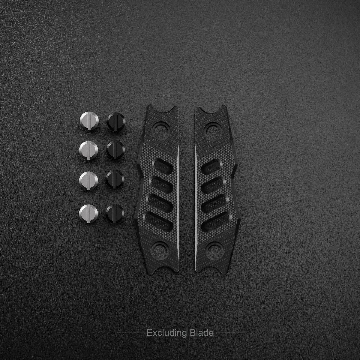 Petrified Fish Black G10 Overlay for Bison L Handle