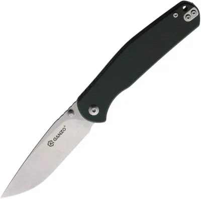 Ganzo G6804 folding knife Green G10