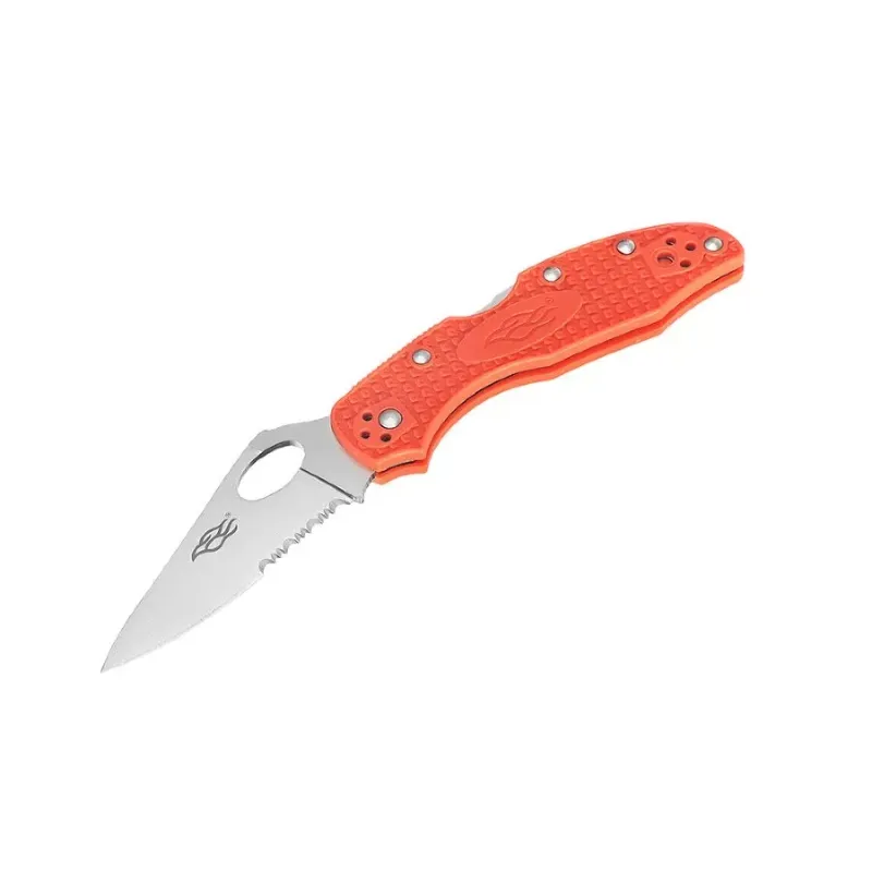 Ganzo Firebird F759MS folding knife Serrated 440C Orange