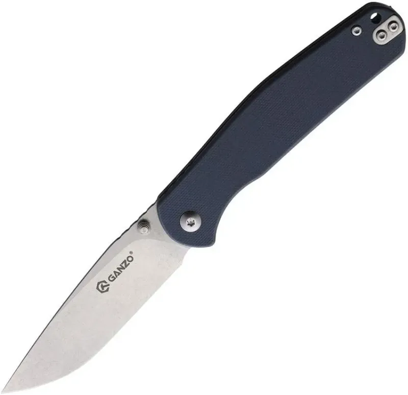 Ganzo G6804 folding knife Blue/Grey G10