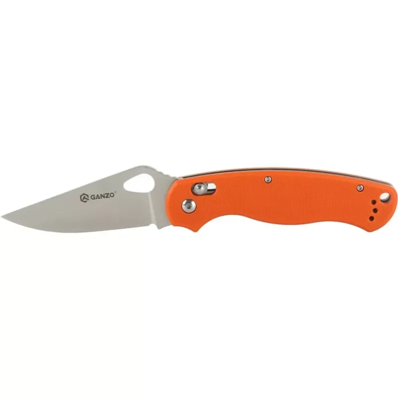 Ganzo G729 folding knife 440C Orange G10