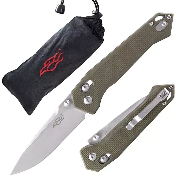 Ganzo Firebird FB7651 folding knife Green G10