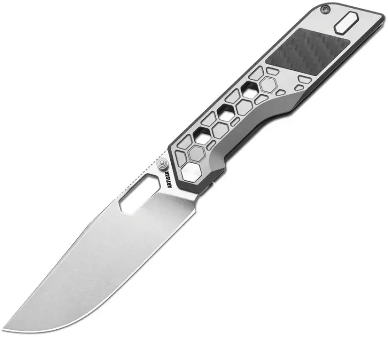 Artisan Beest Framelock Grey S35VN