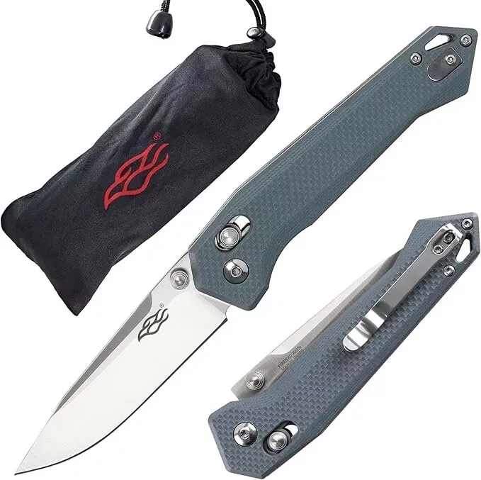 Ganzo Firebird FB7651 folding knife Blue/Grey G10