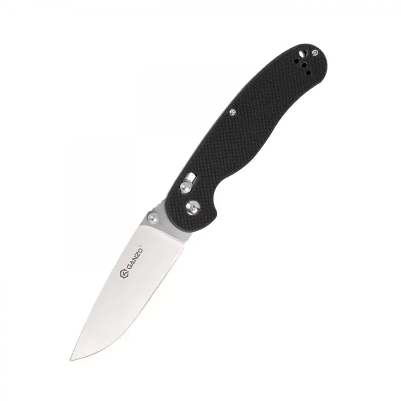Ganzo D727M folding knife Black G10 D2 version