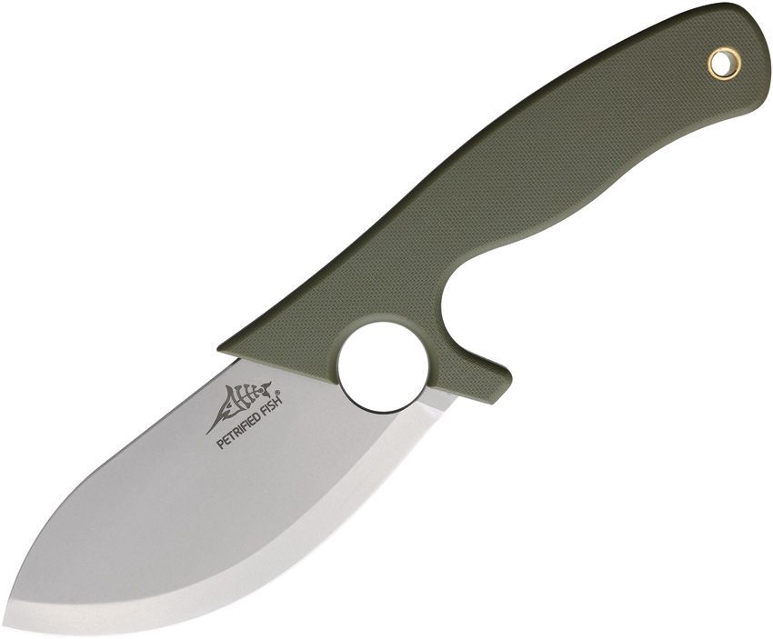 Petrified Fish EEL Fixed Blade Green