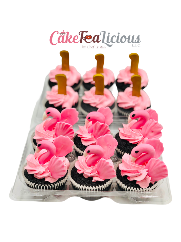 Flamingo Cupcakes