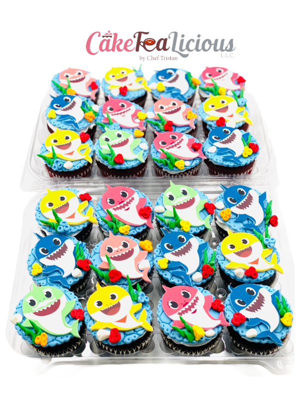 Baby Shark Cupcakes