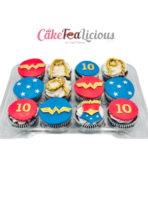 Wonder Woman Cupcakes