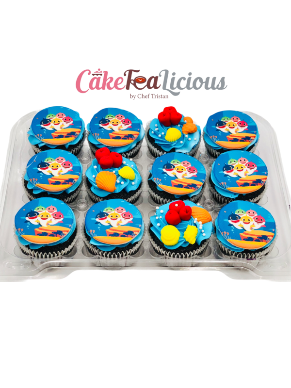 Baby Shark Cupcakes