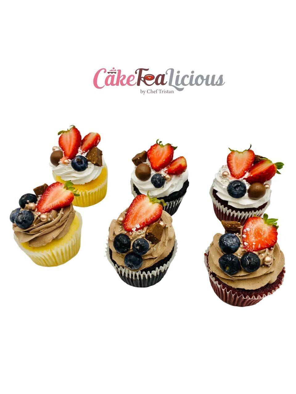 Mixed ChocoBerries Cupcakes