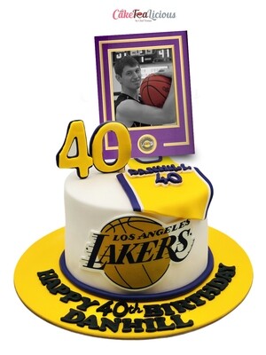 Lakers Photo Cake