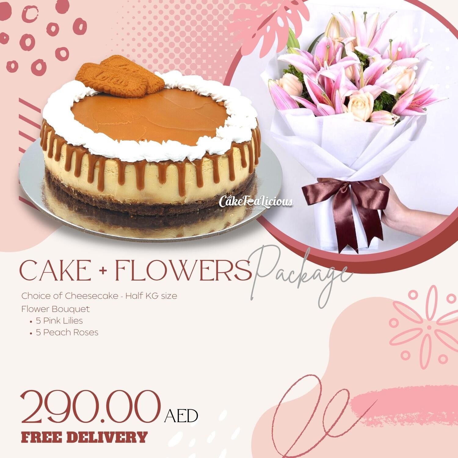 290 aed Cake+Flower Package
