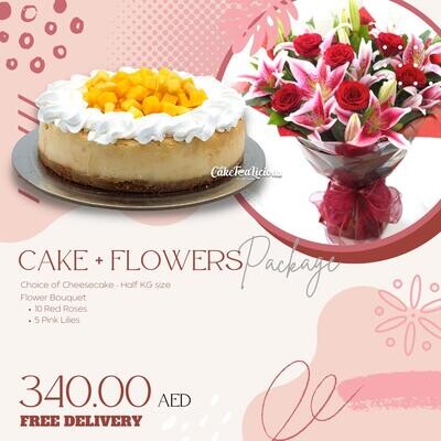340 aed Cake+Flower Package