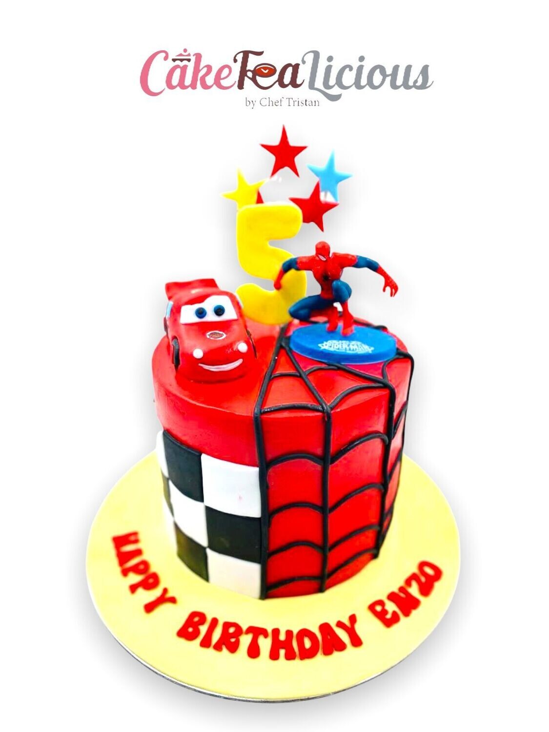 Spiderman - Cars Cake