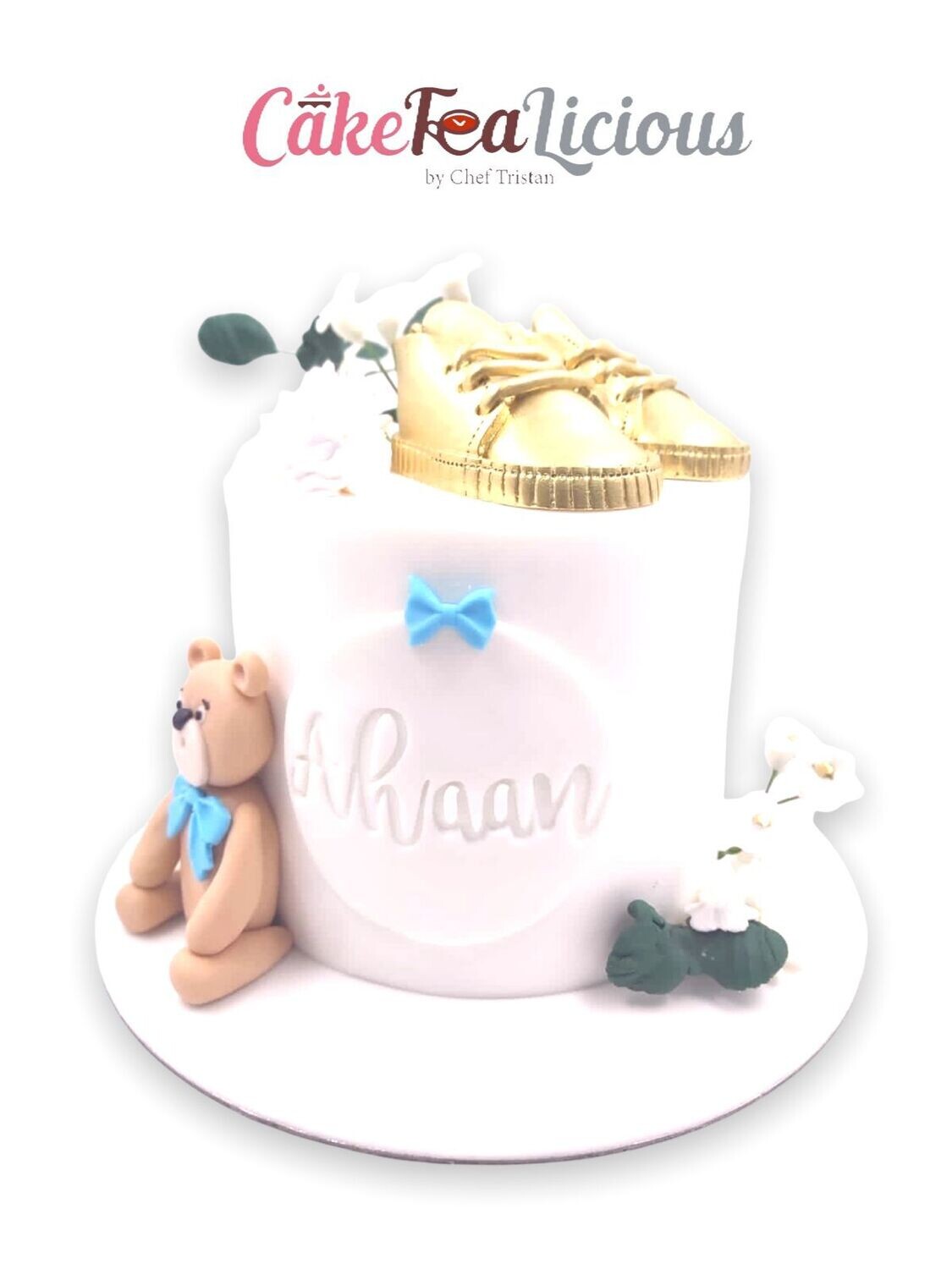 Bear &amp; Shoes Baby Cake