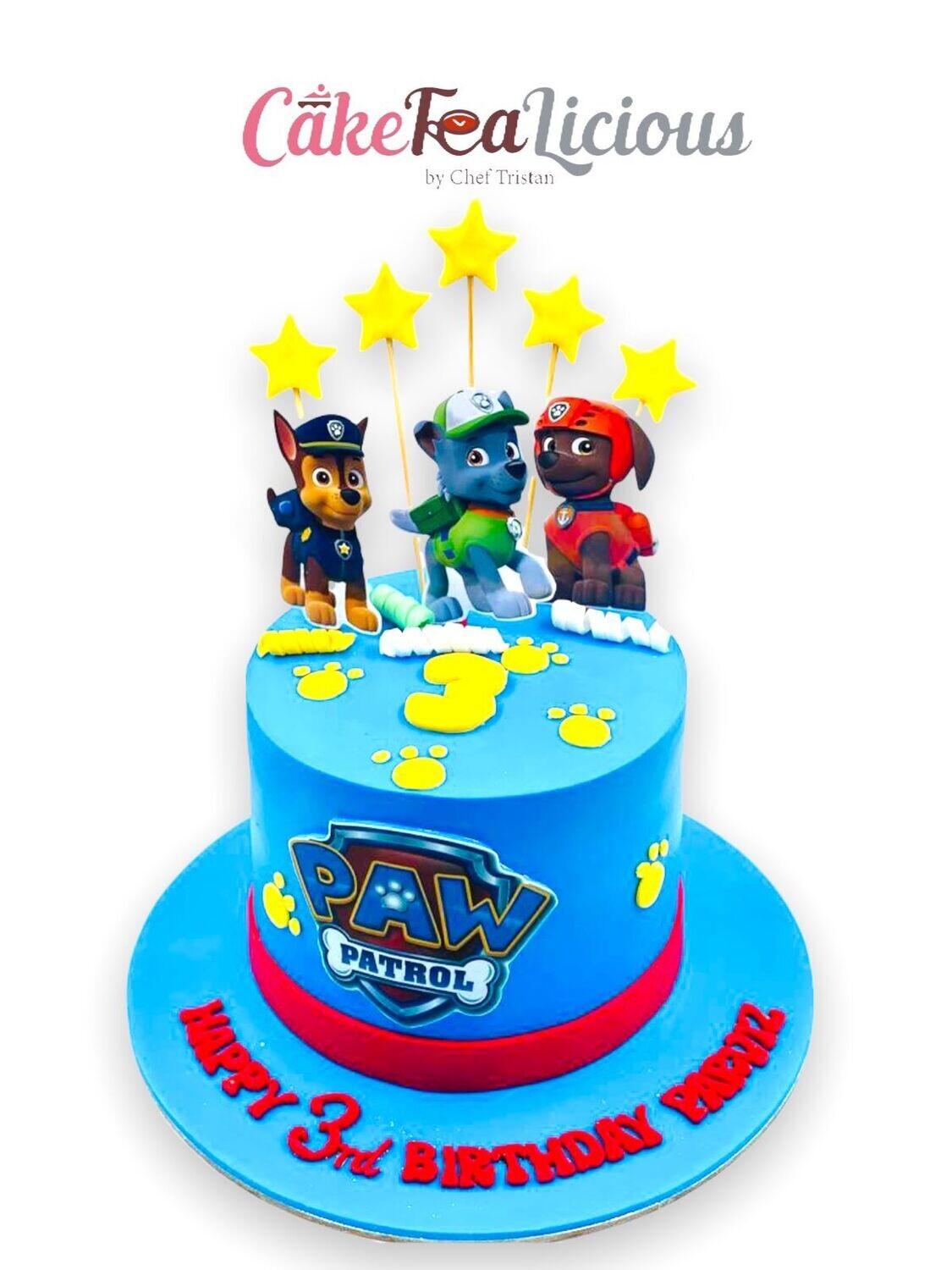 Paw Patrol Cake - Card Toppers