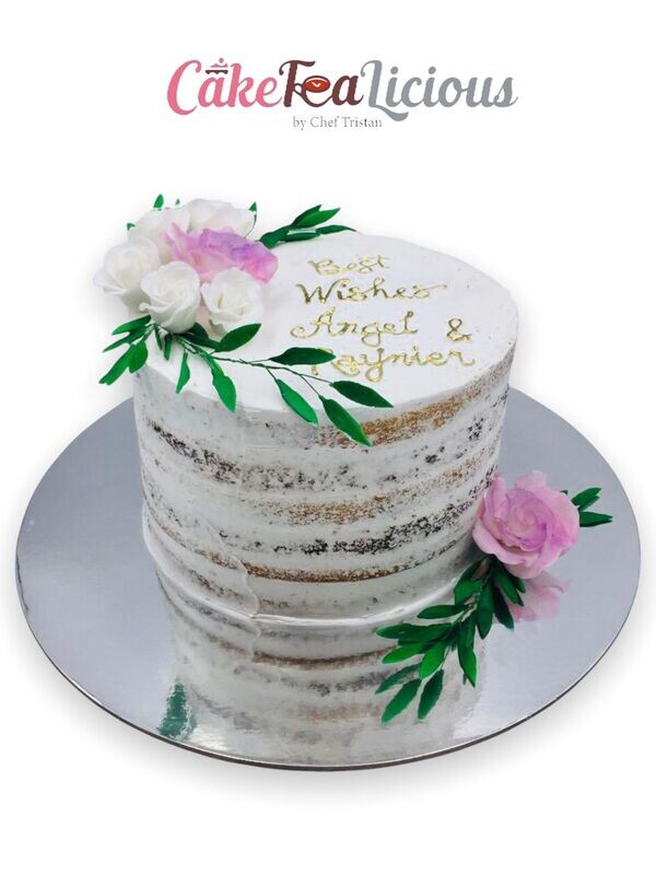Naked Wedding Cake