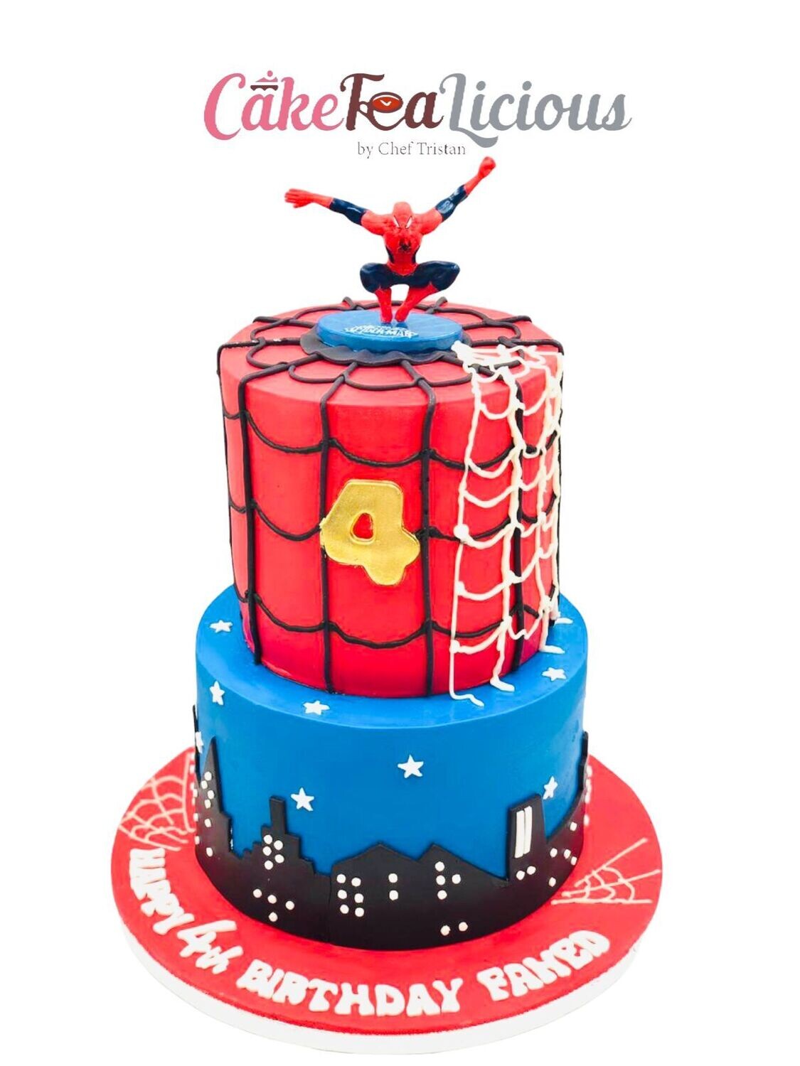 Spiderman 2-Layer Cake