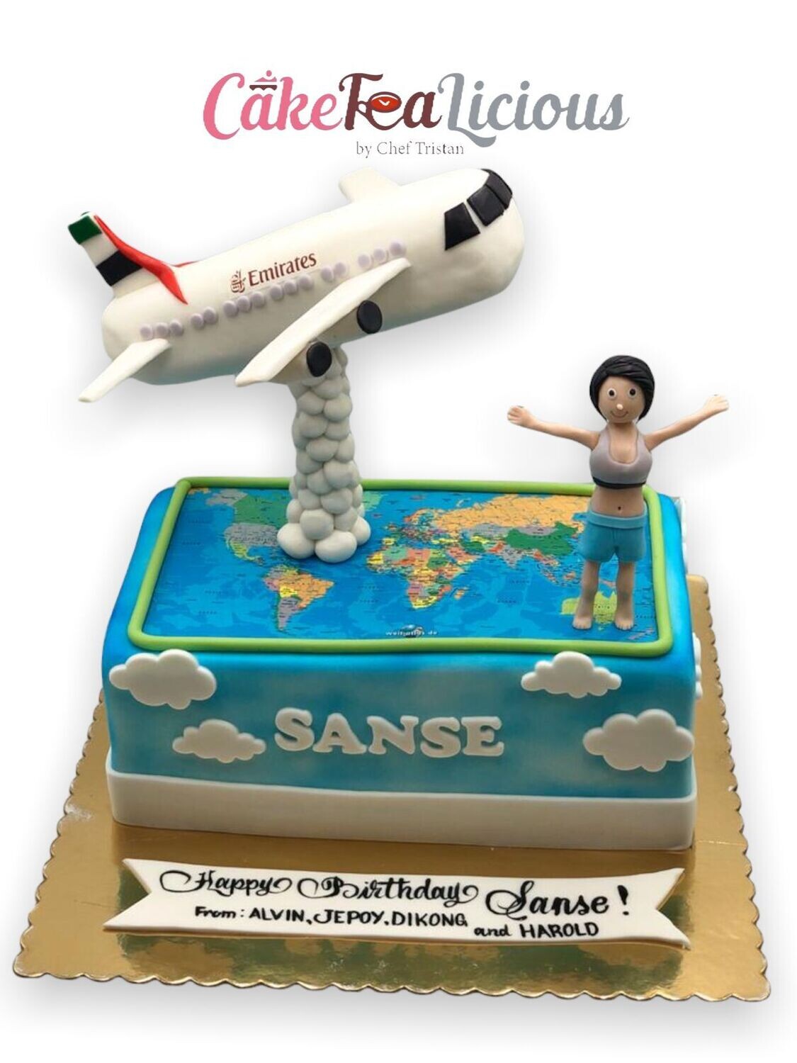 Rectangular 3D Woman Cake