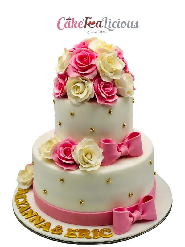Floral Wedding Cake