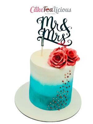 Ombre Blue Cake