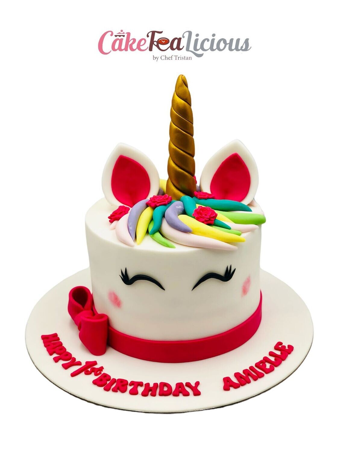 Unicorn Cake Red Theme