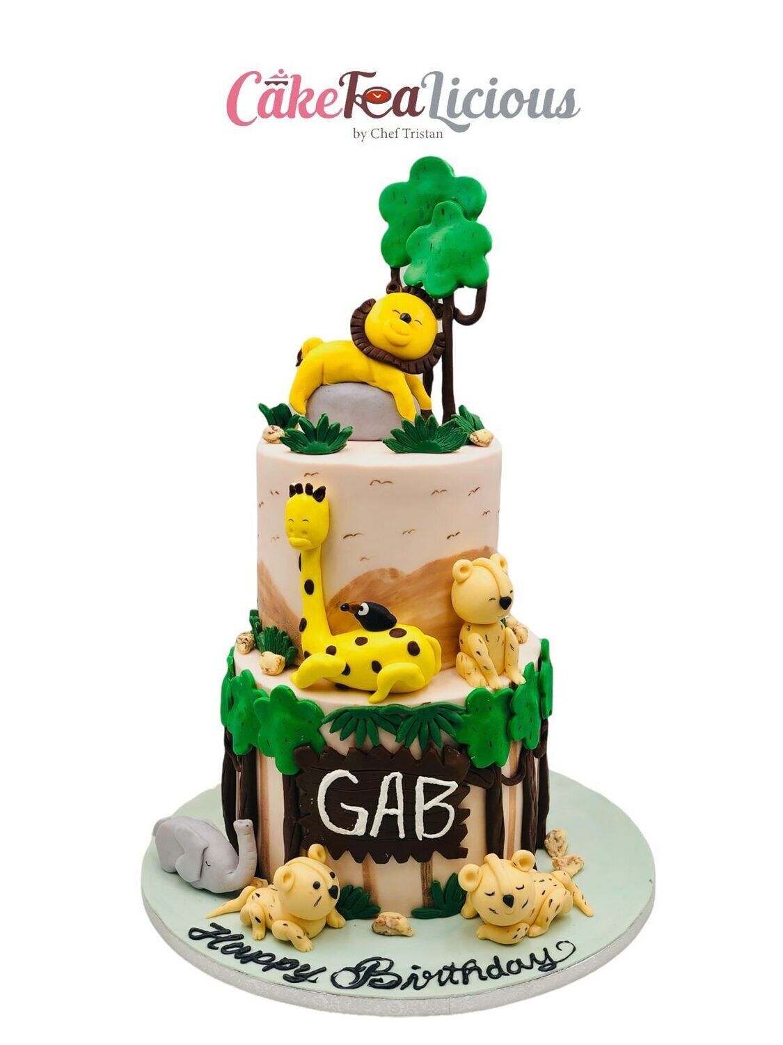 Safari Layered Cake