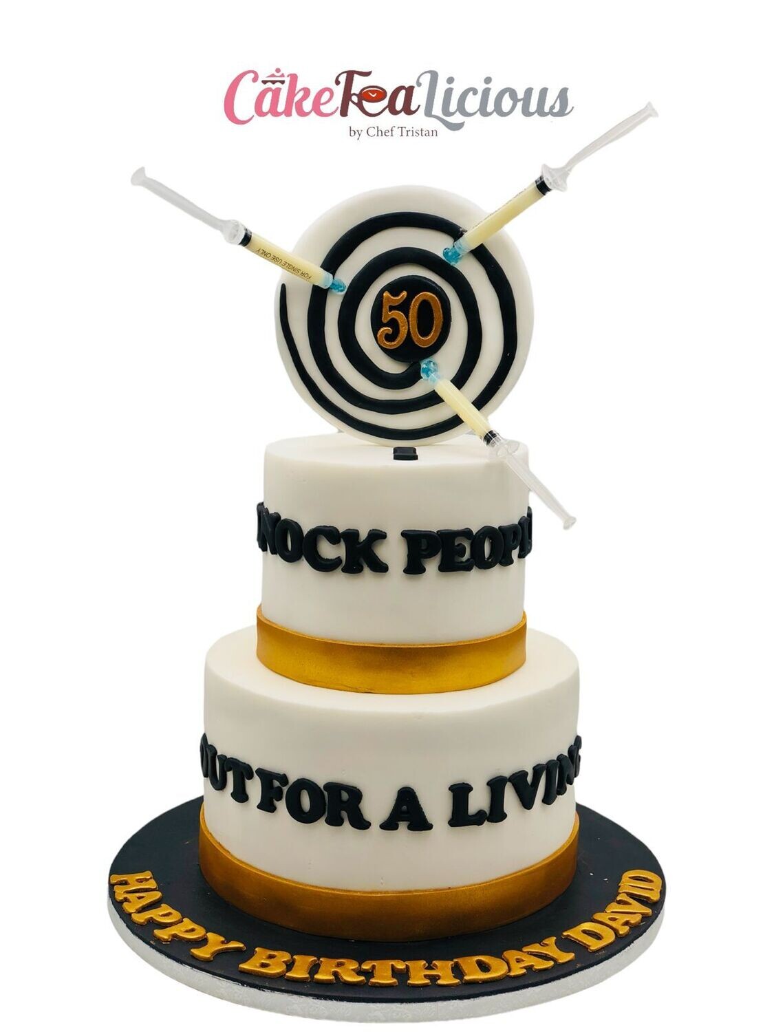 Dart Target Cake