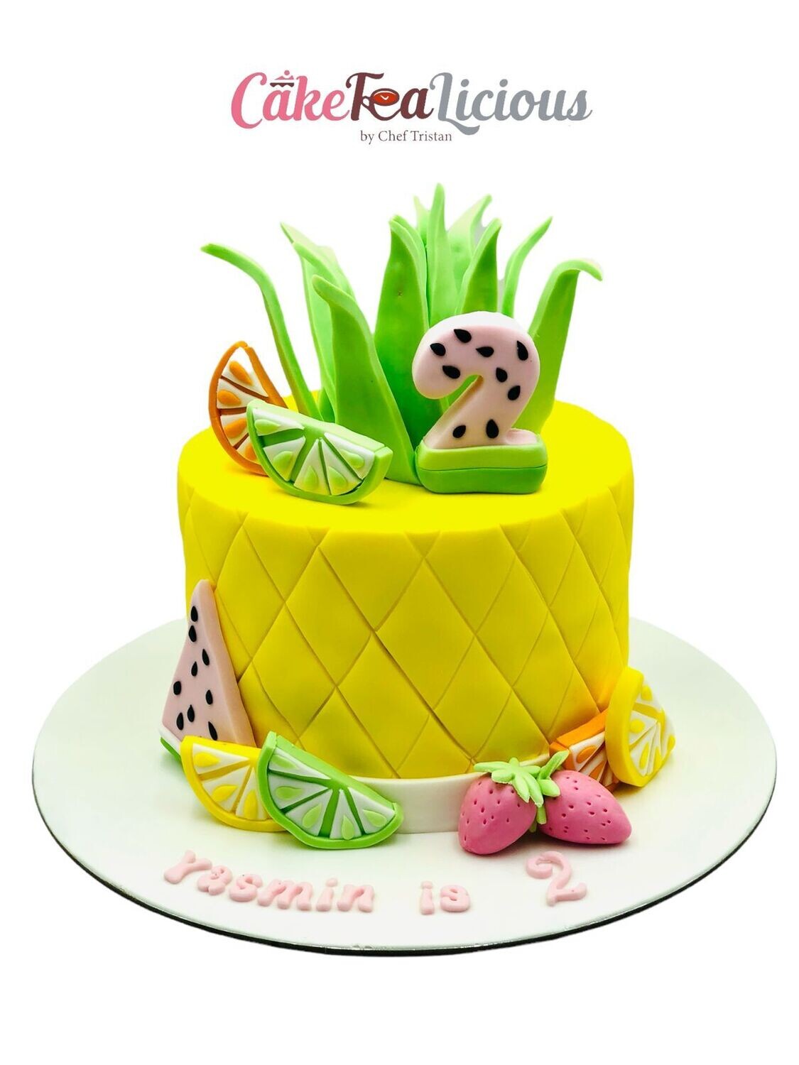 Pineapple theme Cake