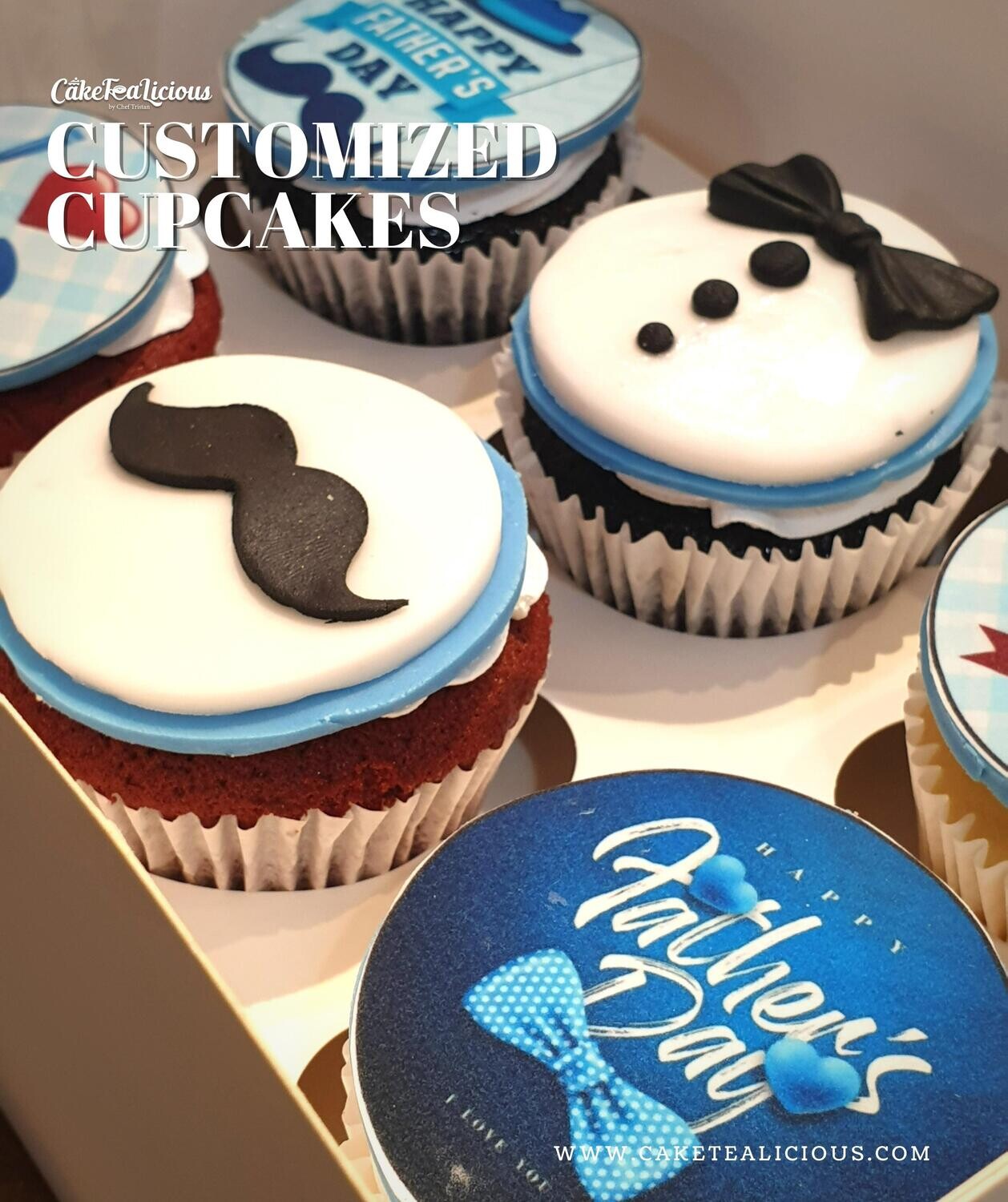 Father&#39;s Day Cupcakes Set of 6