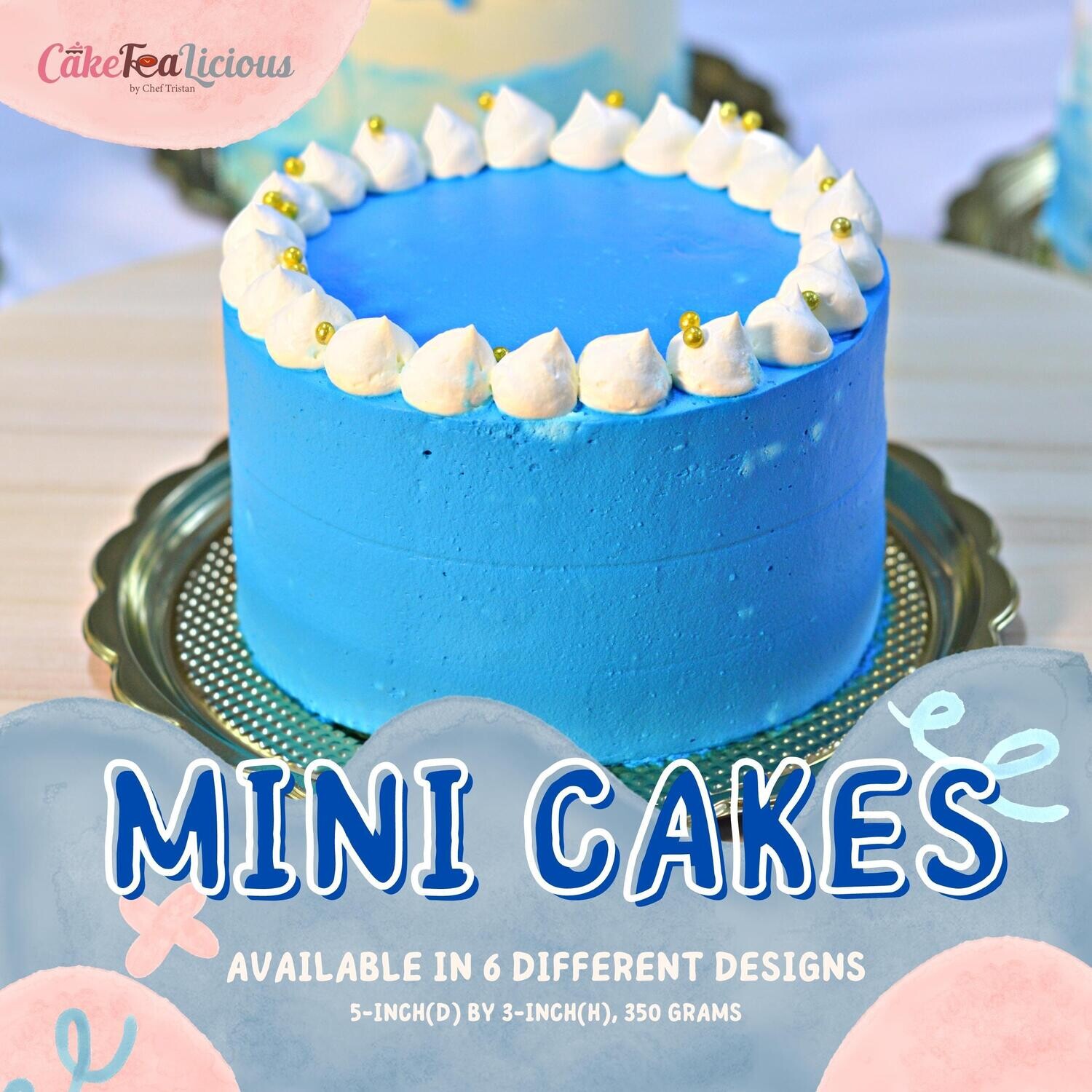 Mini Cake - Blue Plain