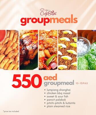 550 AED GROUP MEALS