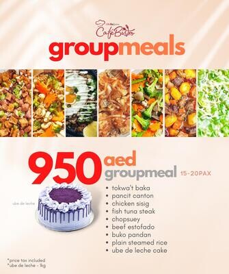950 AED GROUP MEALS