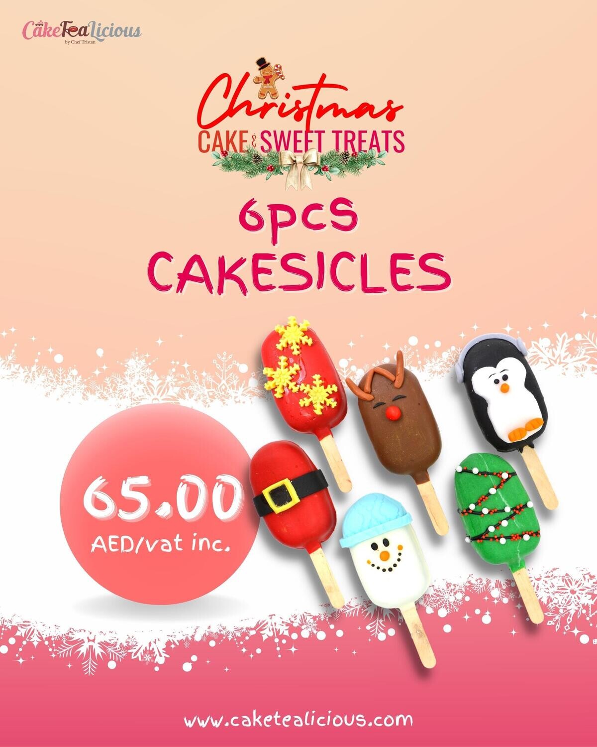 Christmas Cakesicles